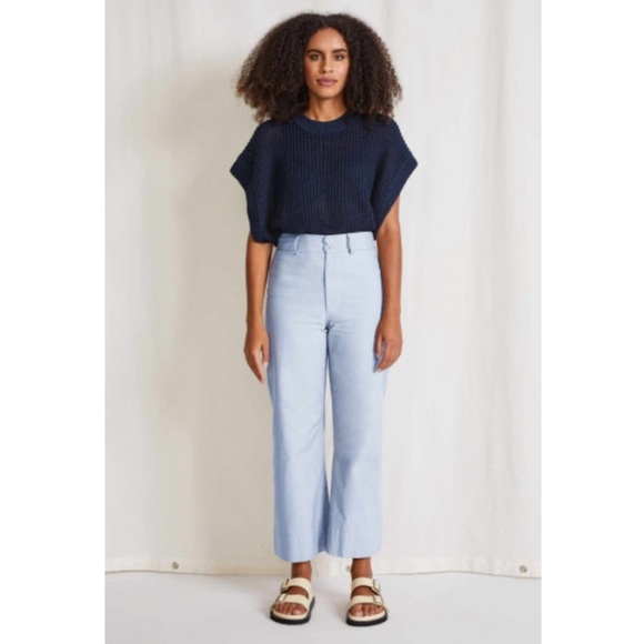 Apiece apart Merida blue high rise wide leg size 4 - Picture 1 of 8